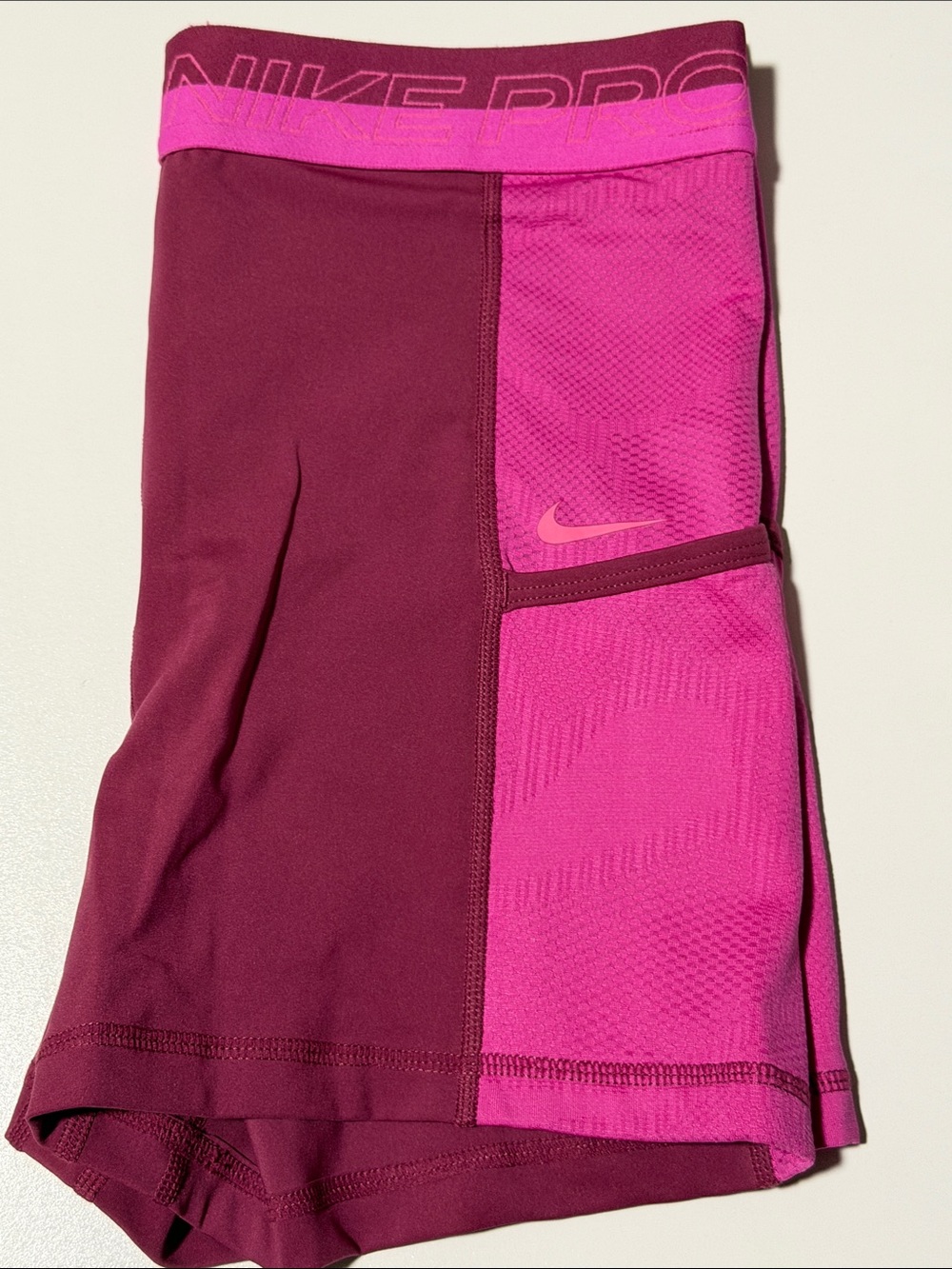 Nike Two-Tone Magenta and Bright Pink Mini Skirt
